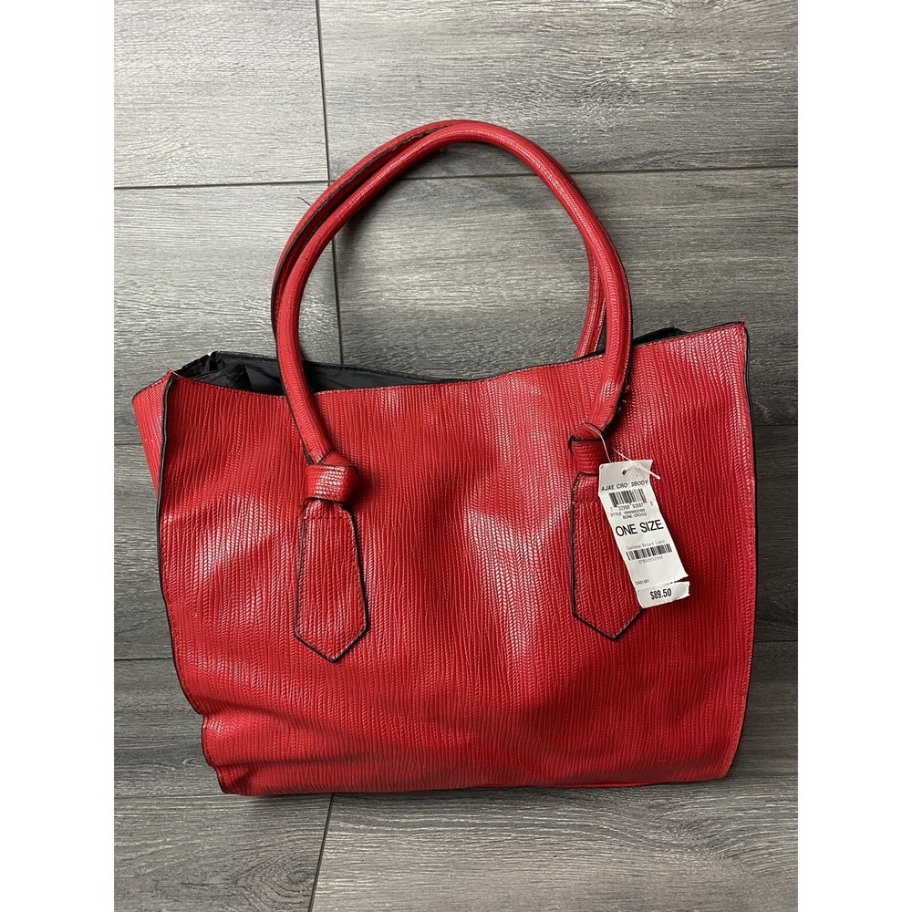 Inc international concepts preppy bag red large tote bag B000353